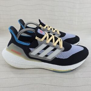 Adidas Womens UltraBoost 21 'Black Violet Tone' Sneakers Shoes S23836 Size 8.5